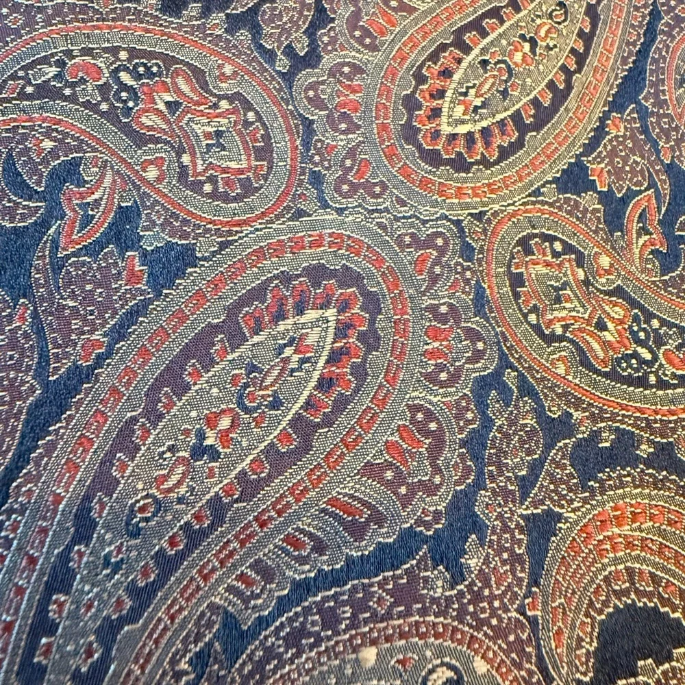 Vintage 90s 100% Silk Paisley Vest